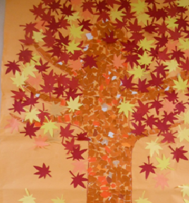 手作りの飾りつけ 秋バージョン 医療生活協同組合やまがた 鶴岡協立リハビリテーション病院 ｂｌｏｇ